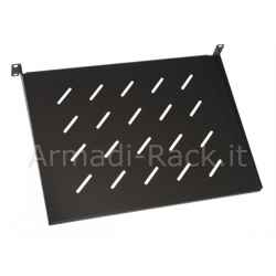 Ripiano per armadio 19" 2 unità profondità 400 mm. (universale) colore nero