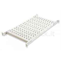 Ripiano universale per armadio rack 19" allungabile 720 mm con 4 agganci grigio