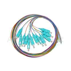 Set 12 cavi pigtail fibra ottica colorati connettori sc om3 simplex 2 mt