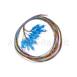 Set 12 cavi pigtail fibra ottica colorati connettori sc singlemode simplex mt 2