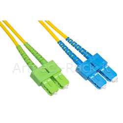 Cavo fibra ottica sc apc a sc upc singlemode duplex mt.1