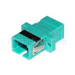 Adattatore fibra ottica sc/sc multimode simplex om3 upc