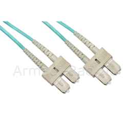 Cavo fibra ottica sc a sc multimode duplex om3 50/125 mt.0,5