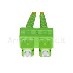 Cavo fibra ottica apc sc a apc sc singlemode duplex mt.3