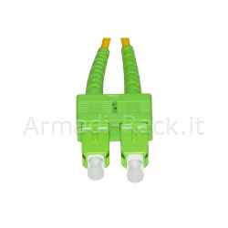 Cavo fibra ottica apc sc a apc sc singlemode duplex mt.5