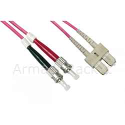 Cavo fibra ottica sc a st multimode duplex om4 50/125 varie lunghezze