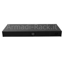 Switch di rete poe 250 watt gigabit 10/100/1000 16 porte poe+ e 2 porte sfp per fibra ottica