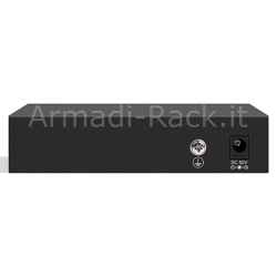 Switch di rete 6 porte con 4 porte 10/100 poe + 2 porte uplink 10/100