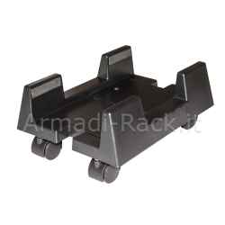Supporto computer verticale con ruote colore nero