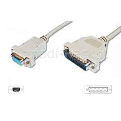 Cavo Seriale Rs232 Null Modem (Incrociato) Connettori 9 Poli Femmina 25 Maschio Mt.2 (Ak 150 3M)