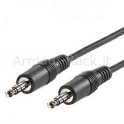 Cavetto cm 20 connettori 3,5 mm. stereo maschio/maschio