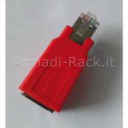 Adattatore incrociato per cavi rete rj45 schermato cat 5e