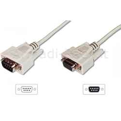 Cavo Prolunga per Modem- Mouse Ecc. Pin-To-Pin (Modem Cable) 9 Poli Maschio/Femmina Mt. 5 Custodie Pressofuse (Ak 132 5M)