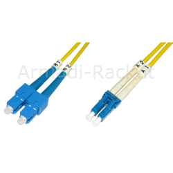 Cavo Fibra Ottica Lc a Sc Monomode Duplex 9/125 Mt.1 (Al-9Lcsc-01I)