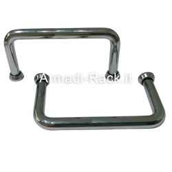 kit 2 Maniglie per contenitori rack 19 pollici 3 unità in acciaio cromato