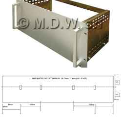 Contenitore a cassetto 6u-460 completo di chiusura superiore RACK.CIS 460C e frontale lavorato a disegno