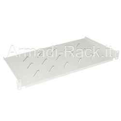 Ripiano per armadi rack 19 pollici, occupa 1U (un unità rack), profondo 250 mm, colore grigio chiaro RAL7035