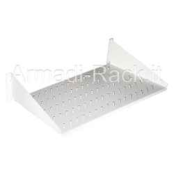 Ripiano per armadi rack 19 pollici, occupa 2U (due unità rack), profondo 250 mm, colore grigio chiaro RAL7035
