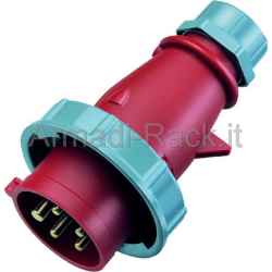 Spina volante mennekes 3p+n+t 380v 32a ip67