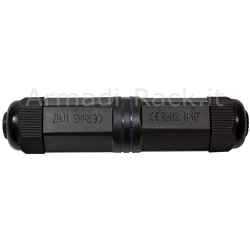 Giunto due connettori rj45 cat 6a p67 da esterno waterproof