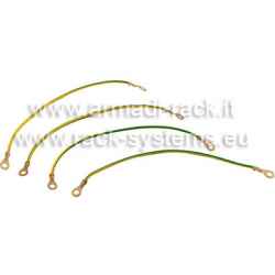 Kit messa a terra 4 fili giallo / verde lunghezza 40 cm 3 mmq