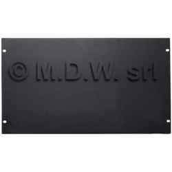Pannello cieco 5 unità per armadi rack nero RAL 9005, front panels rack 19"