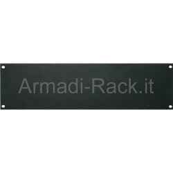 Pannello rack cieco 19" 2 unità.