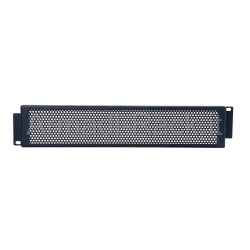 Pannello rack 19" 2 unità di protezione realizzato in metallo