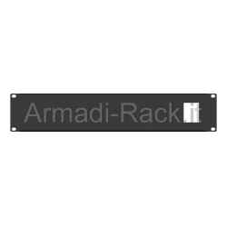 Pannello rack 19" 2 unità forato per 8 prese civili 220v 16a gewiss euro ed 8 adattatori 2p