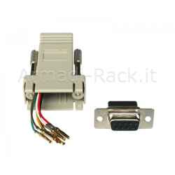 Connettore Modulare 9 Poli Femmina - 8 Poli Rj45 (At-23067)