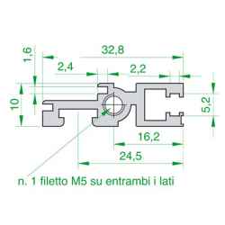Profilo Posteriore Platino, varie lunghezze