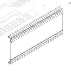 PRA-16 profilo per cassetti sub-units per schede profonde 160 mm