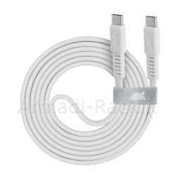 Cavo ricarica piatto type-c / type-c 1,2m bianco