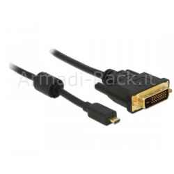 Cavo micro hdmi d maschio - dvi 24+1 maschio mt 2