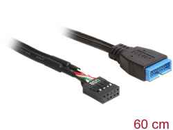Cavo Interno Idc 10 Poli Femmina - USB 3.0 Maschio Cm 60