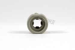 MAS 2,5 manicotto anti sfilamento grigio per viti imperdibili M2,5 - versione per asole 5mm x 2,5 mm