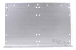 Parete laterale completa di flangia per subrack 6 unità profondi 178 mm per schede da 160 mm con fori per maniglie