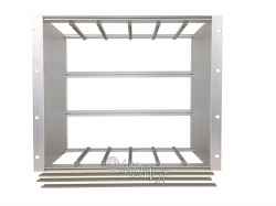 Subrack portamoduli 1 x 9U 84HP x 239 per schede P=220 con connettori ad inserzione diretta o su backplane