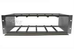 Subrack portamoduli a pareti composte 1 x 3U 84HP per schede P=220 con connettori ad inserzione diretta o su backplane