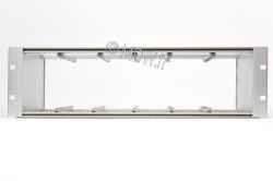 Subrack portamoduli 1 x 3U 84HP x 239 per schede P=220 con connettori ad inserzione diretta o su backplane
