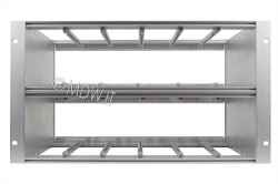 Subrack portamoduli a pareti composte 6U (2 x 3U) 84HP per schede P=160 con connettori ad interasse di fissaggio di 90 mm