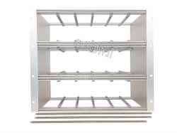 Subrack portamoduli 9U (3 x 3U) 84HP x 239 per schede P=220 con connettori ad inserzione diretta o su backplane