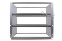 Subrack portamoduli a pareti composte 9U (3 x 3U) 84HP per schede P=280 con connettori ad inserzione diretta o su backplane