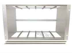 Subrack portamoduli 1 x 6U 84HP x 239 per schede P=220 con connettori ad inserzione diretta o su backplane