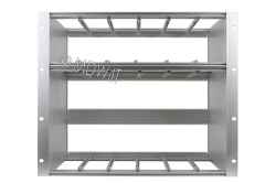 Subrack portamoduli 9U (1 x 3U + 1 x 6U) 84HP x 239 per schede P=220 con connettori ad interasse di fissaggio di 90 mm secondo standard DIN...