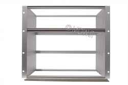 Subrack portamoduli a pareti composte 9U (1 x 3U + 1 x 6U) 84HP per schede P=280 con connettori ad inserzione diretta o su backplane