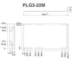 pareti laterali con flangia per subrack serie gold 3UX220 con predisposizione per maniglia