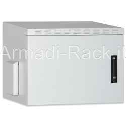Armadio 12 unità rack per esterno IP55 Outdoor Wall Mounting 19'' Cabinets W=600mm D=600mm