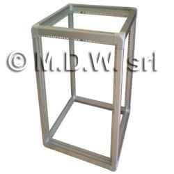 Telaio rack open frame 19 pollici - 42u x 818 x 596 (l x p mm), in alluminio anodizzato