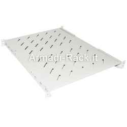 mensola ripiano fisso con piano di appoggio profondo 650mm, 4 staffe di fissaggio regolabili, colore grigio chiaro ral 7035